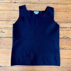 *vintage* Hampshire Studio Black Sweater Tank